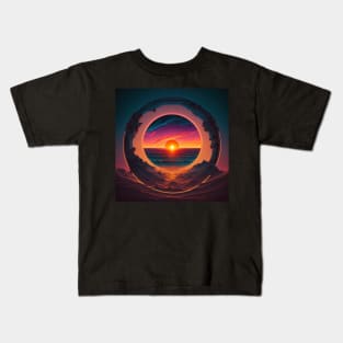 Sunset inception Kids T-Shirt